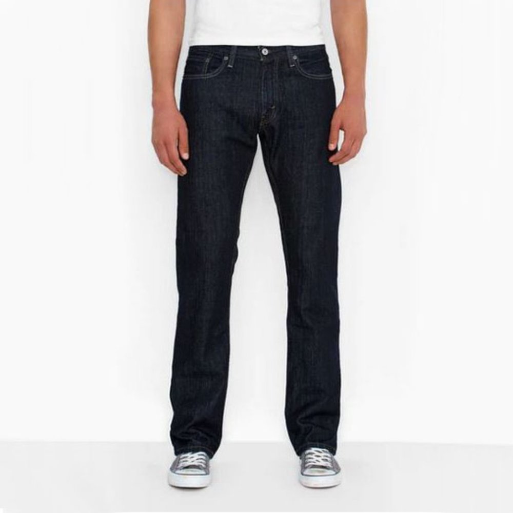 NWT Levis 514 Straight Fit Mens Jeans Dark Wash 4010 Tumbled Rigid 30/32 NEW!